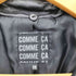 コムサ COMME CA 牛革 フロントボタン ロングスリーブ レザー コート レディース 11