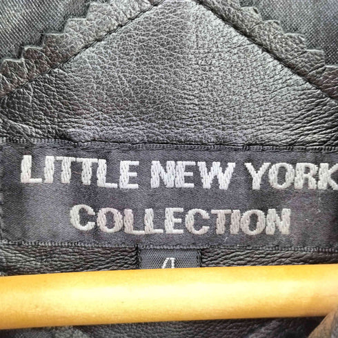 LITTLE NEW YORK COLLECTION フロントボタン レザー コート レディース 4