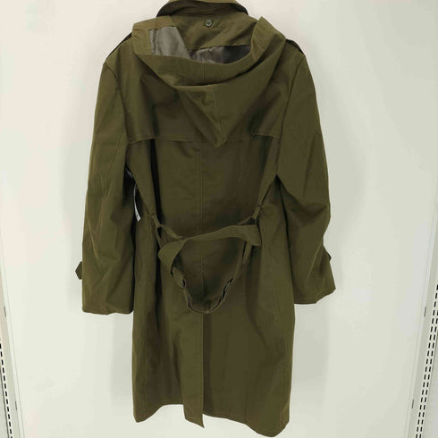 Polish Army ポーランド軍 ミリタリー フーデット オフィサー トレンチ ロング コート メンズ