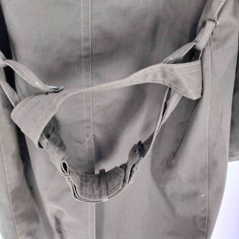 Polish Army ポーランド軍 ミリタリー フーデット オフィサー トレンチ ロング コート メンズ