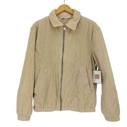 ザラ ZARA コーデュロイ ジップアップ ブルゾン ジャケット メンズ import:M