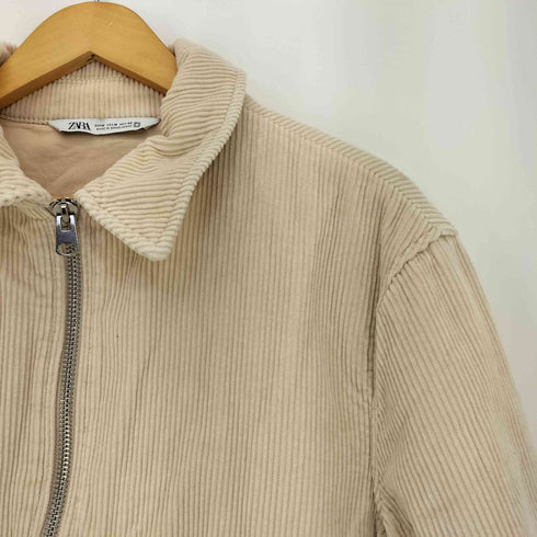 ザラ ZARA コーデュロイ ジップアップ ブルゾン ジャケット メンズ import:M