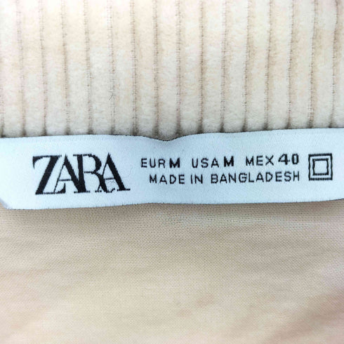 ザラ ZARA コーデュロイ ジップアップ ブルゾン ジャケット メンズ import:M