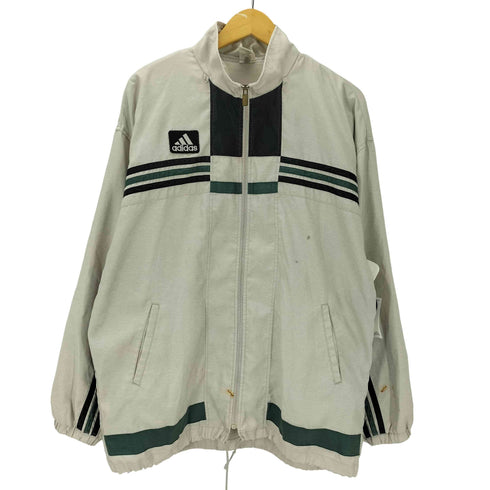 アディダス adidas 90S デサント製 パフォーマンスロゴ ワッペン 骸骨ストライプ トラック ジャケット メンズ L~O