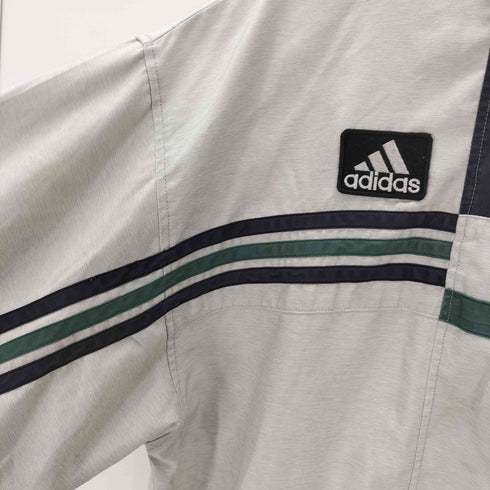 アディダス adidas 90S デサント製 パフォーマンスロゴ ワッペン 骸骨ストライプ トラック ジャケット メンズ L~O
