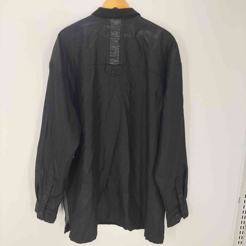 SILVERSILK レーヨン ポリ シルク 総柄 ニット ジャケット メンズ 2XL