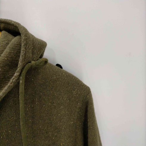 BACK HEAD メランジ ウール ダブルジップ フーデッド ロング モッズ コート メンズ JPN:S