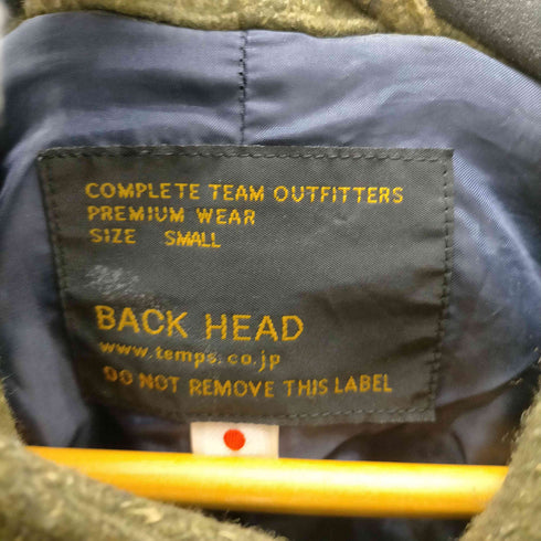 BACK HEAD メランジ ウール ダブルジップ フーデッド ロング モッズ コート メンズ JPN:S