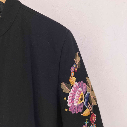 ALLURE 刺繍入り ウール混 メルトン コート レディース import:XL