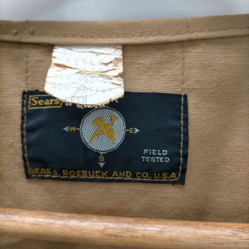 シアーズ Sears 60S 棒TALONジップ ハンティング ベスト メンズ import:M