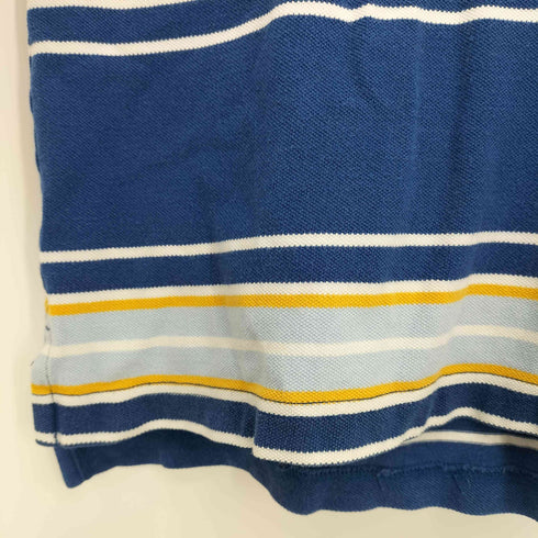 トミーヒルフィガー TOMMY HILFIGER 90s マルチボーダー ポロシャツ メンズ import:XL