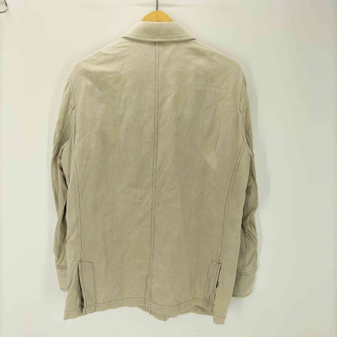 ジョセフアボード JOSEPH ABBOUD リネン コットン ツイル 5B シャツ ジャケット メンズ import:L