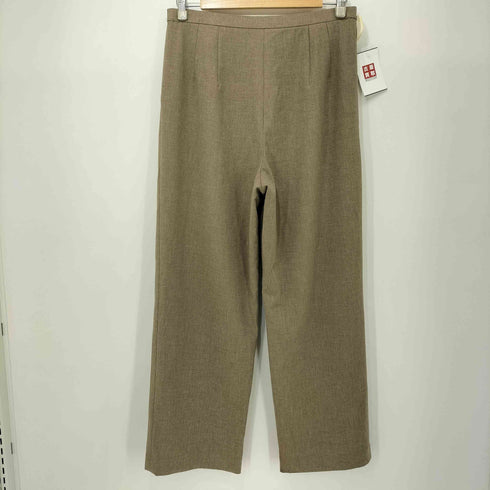 PREMURA ポリエステルリネン混 2タック ストレートスラックス メンズ コンフォート80R