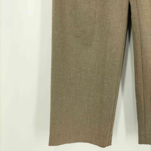 PREMURA ポリエステルリネン混 2タック ストレートスラックス メンズ コンフォート80R