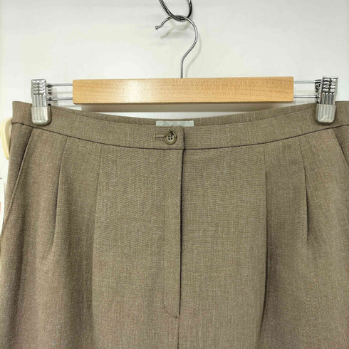 PREMURA ポリエステルリネン混 2タック ストレートスラックス メンズ コンフォート80R