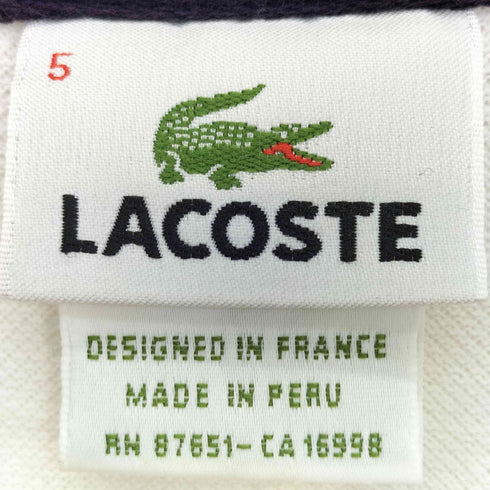 ラコステ LACOSTE 復刻 ビックロゴ 鹿の子 ポロシャツ メンズ 5