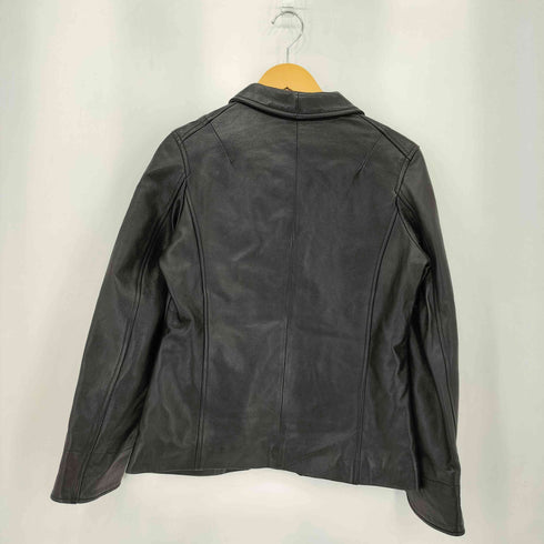 CURETERIA フロントボタン ロングスリーブ ラムレザー ジャケット メンズ 9AR