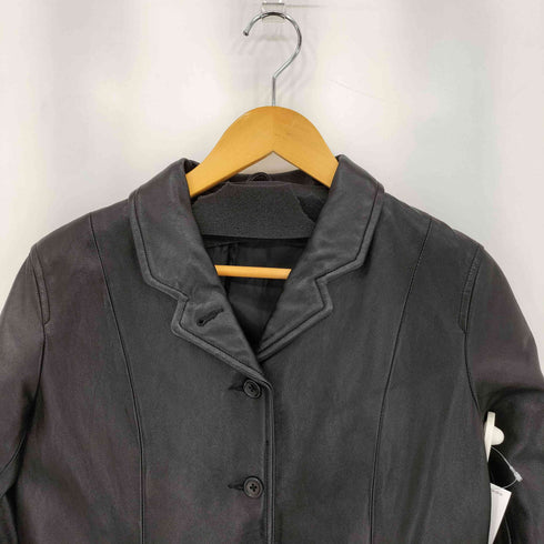 CURETERIA フロントボタン ロングスリーブ ラムレザー ジャケット メンズ 9AR