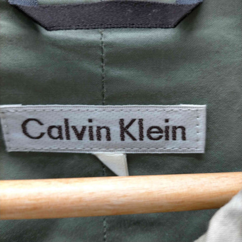 カルバンクライン CALVIN KLEIN 90S OLD コットン バルマカーン ステンカラー コート 比翼 メンズ import:L