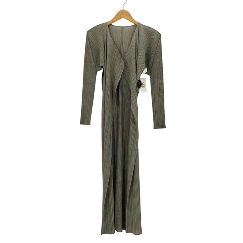 プリーツプリーズイッセイミヤケ PLEATS PLEASE ISSEY MIYAKE 00S 00AW プリーツ ロング カーディガン レディース JPN:4