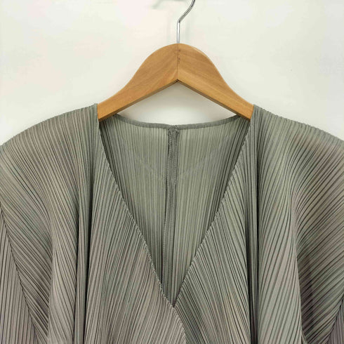 プリーツプリーズイッセイミヤケ PLEATS PLEASE ISSEY MIYAKE 00S 00AW プリーツ ロング カーディガン レディース JPN:4