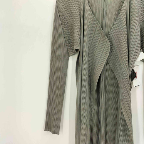 プリーツプリーズイッセイミヤケ PLEATS PLEASE ISSEY MIYAKE 00S 00AW プリーツ ロング カーディガン レディース JPN:4