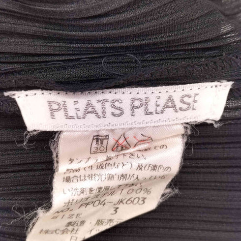 プリーツプリーズイッセイミヤケ PLEATS PLEASE ISSEY MIYAKE 00S 00AW ボトルネック プリーツ カットソー レディース JPN:3