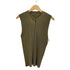 プリーツプリーズイッセイミヤケ PLEATS PLEASE ISSEY MIYAKE 90S 97AW ノースリーブ ジップアップ プリーツベスト ダブルジップ レディース JPN:3