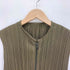 プリーツプリーズイッセイミヤケ PLEATS PLEASE ISSEY MIYAKE 90S 97AW ノースリーブ ジップアップ プリーツベスト ダブルジップ レディース JPN:3