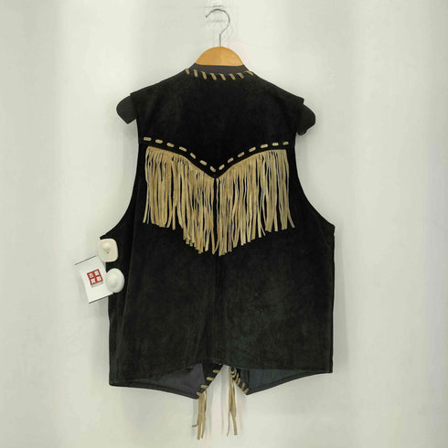 REAL LEATHER ウエスタンベスト メンズ import:M