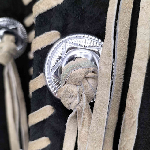 REAL LEATHER ウエスタンベスト メンズ import:M