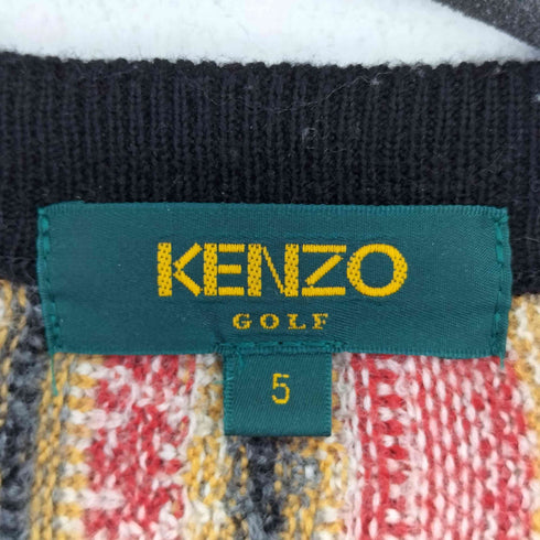 ケンゾーゴルフ KENZO GOLF マルチストライプ ニット メンズ 5