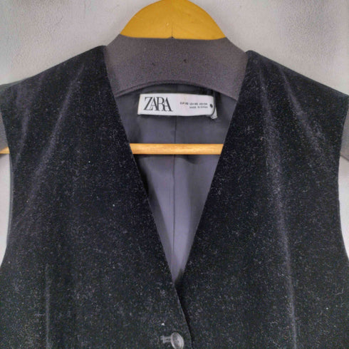 ザラ ZARA ベロア ベスト レディース import:XS