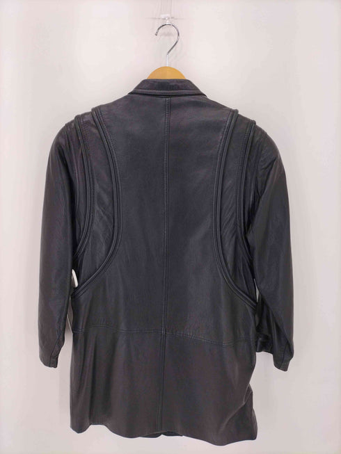 KAB BU CLOTHING レザーハーフコート レディース