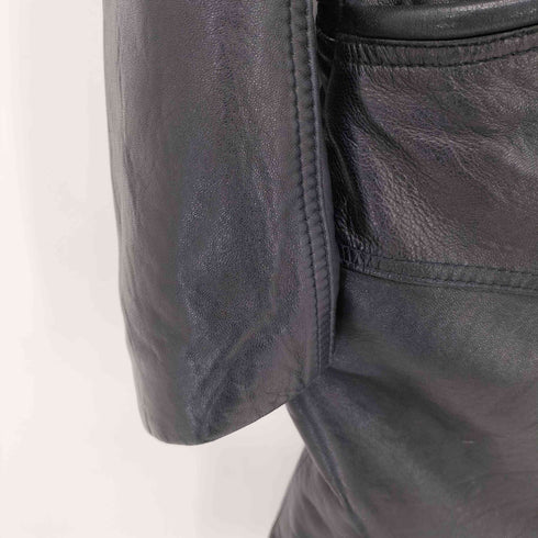 KAB BU CLOTHING レザーハーフコート レディース