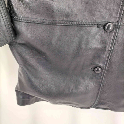KAB BU CLOTHING レザーハーフコート レディース
