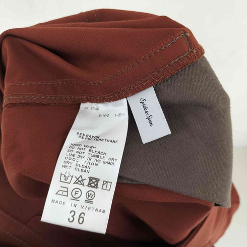 スピックアンドスパン Spick and Span ハイウエストワイドパンツ レディース 36