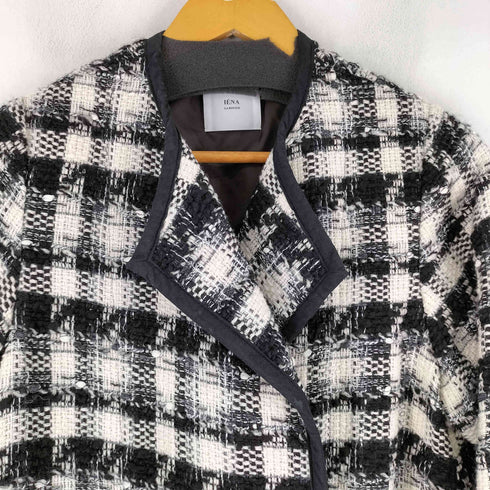 イエナラブークル IENA LA BOUCLE チェック ツイード コート レディース DE:38