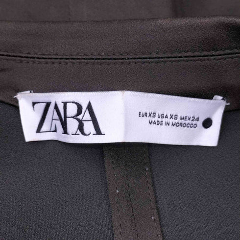 ザラ ZARA サテン ジャケット レディース import:XS