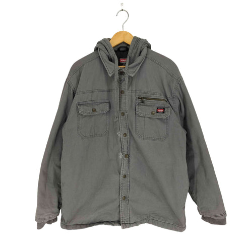ラングラー Wrangler 裏地キルティング フーデッドキャンバス地ジャケット メンズ L
