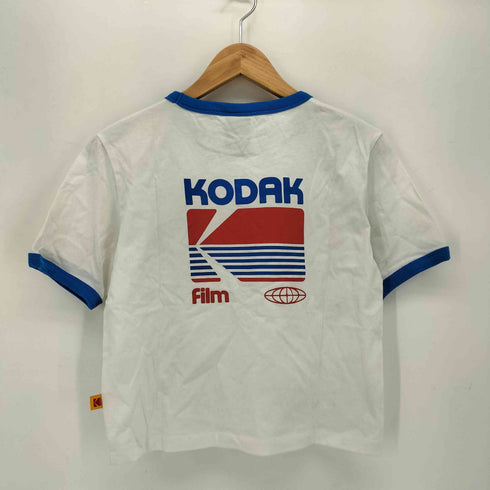 KODAK 背面 ロゴプリント リンガー Tシャツ レディース import:S