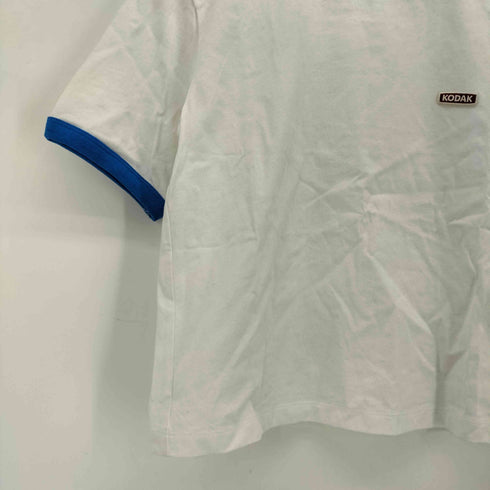 KODAK 背面 ロゴプリント リンガー Tシャツ レディース import:S