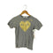プレイコムデギャルソン PLAY COMME des GARCONS AD2010 ゴールドハートロゴプリントTシャツ レディース S