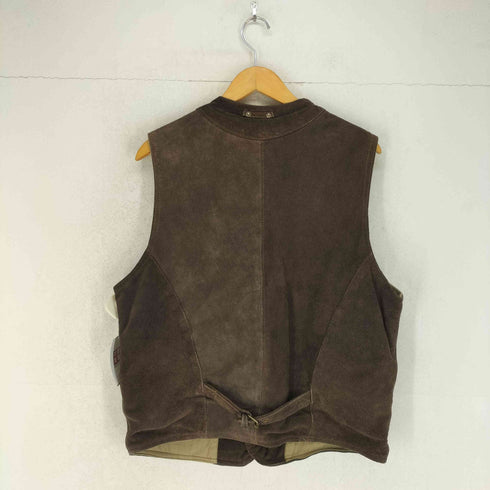 HIGHLANDS cow leather カウレザースエードベスト メンズ import:L