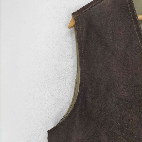 HIGHLANDS cow leather カウレザースエードベスト メンズ import:L