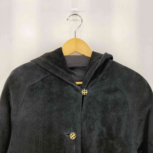 ピッグスエード フーデットコート レディース