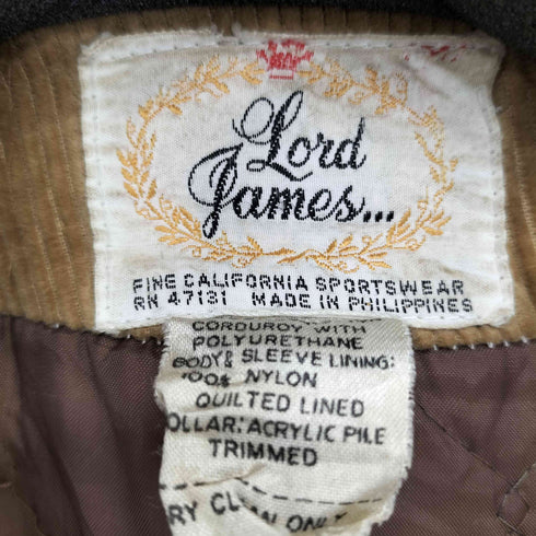 LORD JAMES コーデュロイ ランチジャケット メンズ