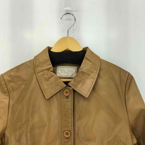 MODE TOWN ピッグ レザーハーフコート レディース