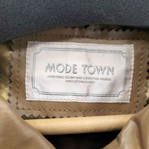 MODE TOWN ピッグ レザーハーフコート レディース