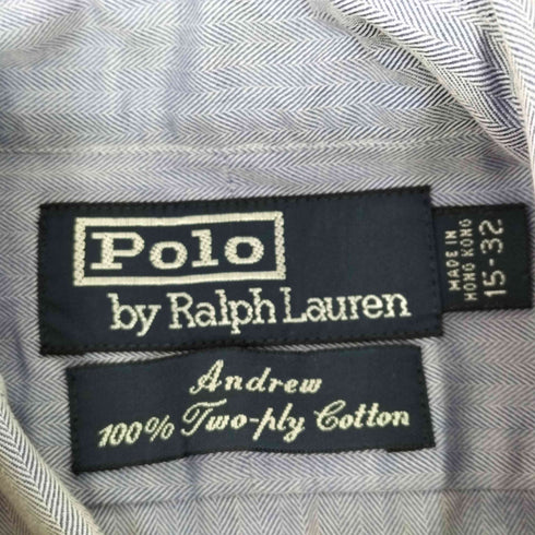 ポロラルフローレン POLO RALPH LAUREN Andrew two pry cotton L/Sポケットシャツ 襟芯 メンズ 15-32